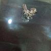 Used Q-pot Syringe-shaped silver charm approx. 2.3cm