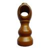 Klassische Holz-Vorhangstange & -Schiene mit dekorativer Einzel-/Doppelhalterung