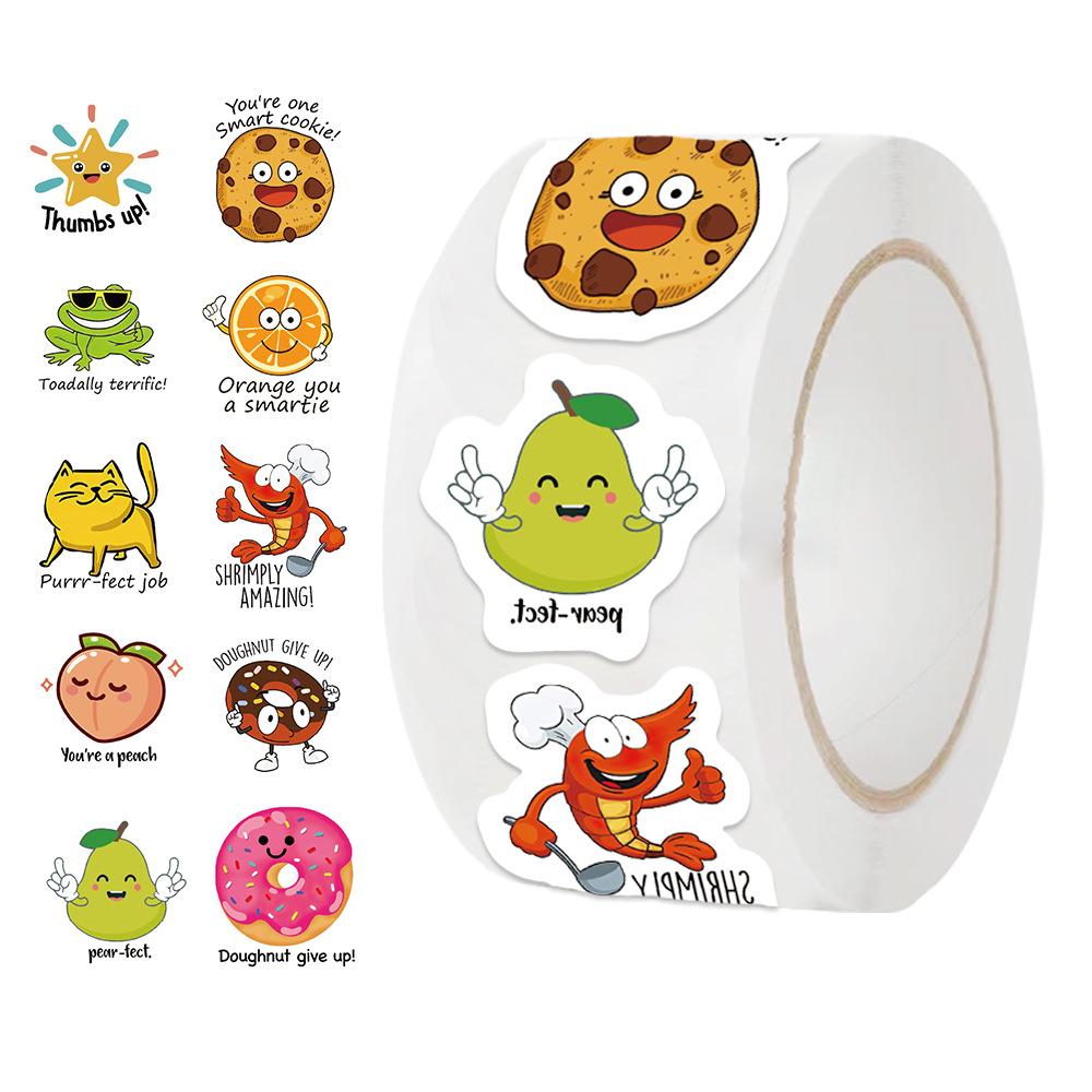 50-500pcs Cute Decal Student Reward Stickers For Scrapbook Education Kids Gift Learning Motivational Toys Stationery stickers