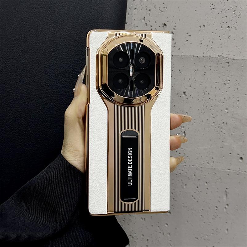 Funda Protectora Inteligente Oficial con Marco Galvanizado Para Huawei Mate X7 mate X6 X5 X3 Soporte Plegable Cubierta abatible
