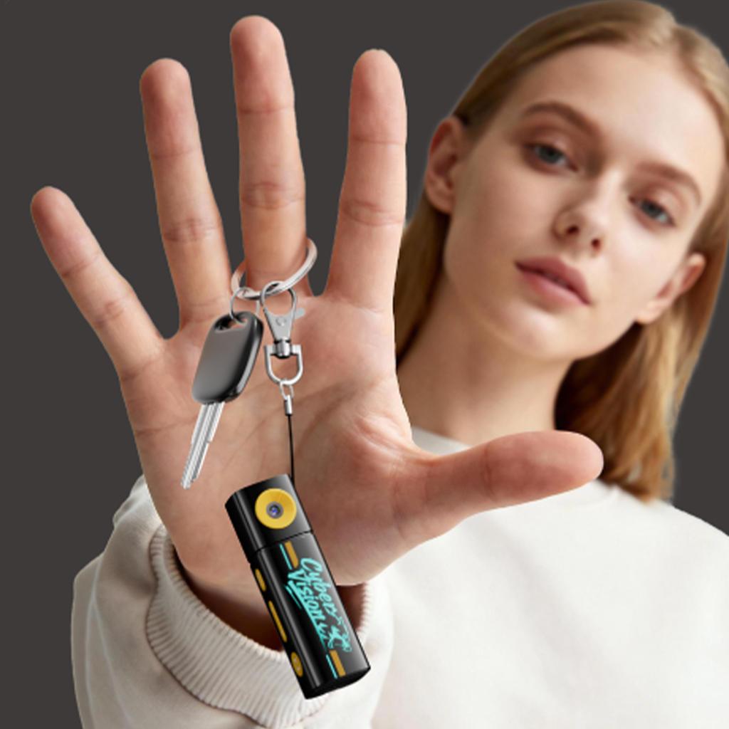 1080P Thumb Keychain Camera 230 Rotatable Lens HD Video Recorder Portable Small Camcorder for Students Outdoor Photography