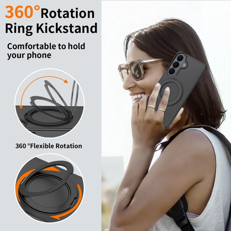 Factory Applicable S26 Series Rotary Bracket Phone Case S25 Magnetic Matte Pc+tpu Drop Resistance Protective Cover