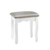 Dressing Tables Artiss Dressing Table Stool Makeup Chair Bedroom Vanity Velvet Fabric Grey