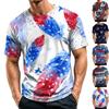 Men's Casual Quick-Dry Lightweight Breathable Mesh Short Sleeve Crew Neck T-Shirt with Letter Print Suitable for Everyday Wear