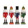 Elegant 25cm Wood Nutcrackers Statue Artistic Tabletop Decoration for Nut Cracking and Display Stylish Desktop Ornament