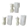 Cat Shape Candle Molds Silicone Molds Resin Casting Mold for Making Candle