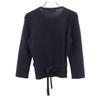 FOXEY 7 Minutes Sleeve Knit Cardigan 40 Navy Women Used