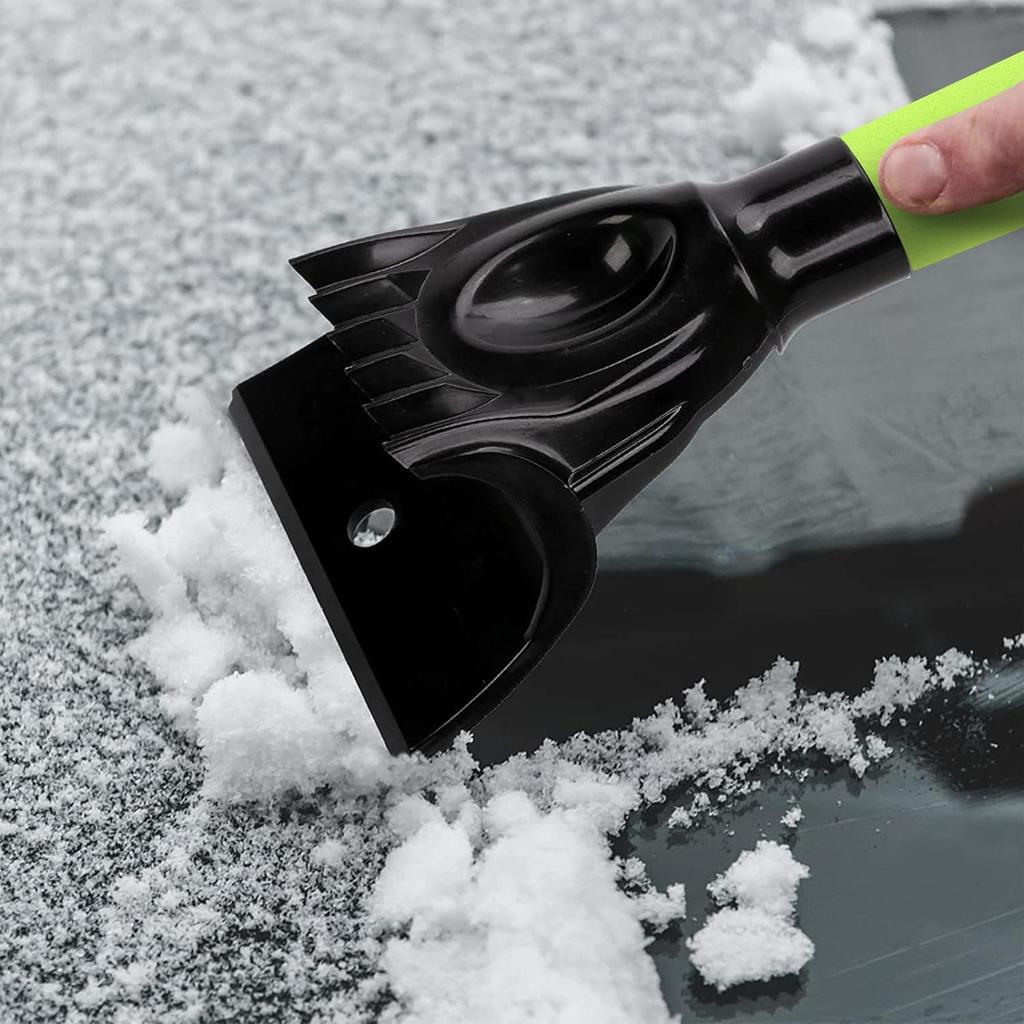 27" Snow Brush & Ice Scraper For Car Windshield, Detachable Snow Scrapers With Foam Grip For Cars, Trucks, SUVs