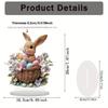 Bunnies Figurines Easters Decoration Table Centerpieces Acrylic Easters Eggs Rabbit Statue Rabbit Sculpture Home Decors