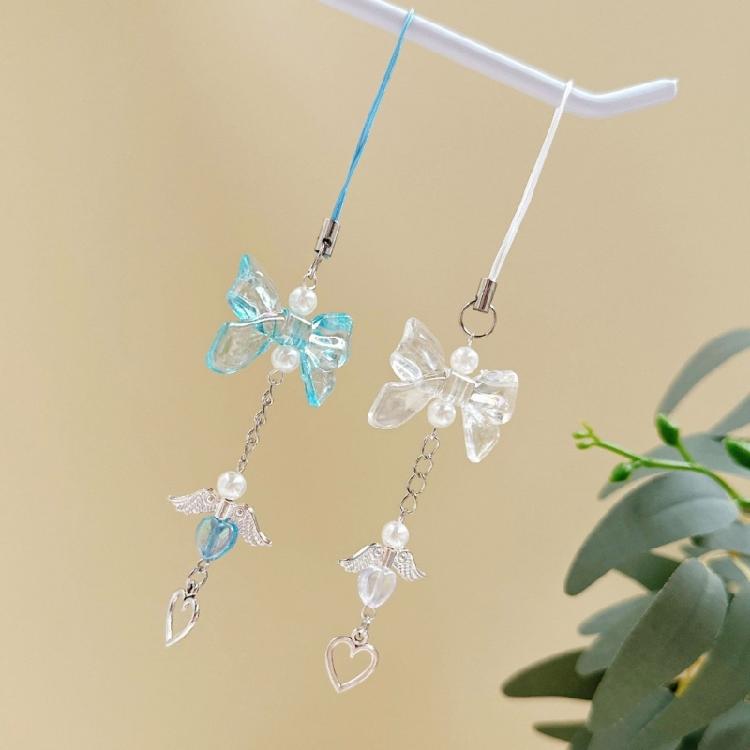 Stylish Heart Phone Charm Fashion Phone Lanyard Unique Bag Accessories Bowknot Phone Jewelry Suitable for Fashion Lover