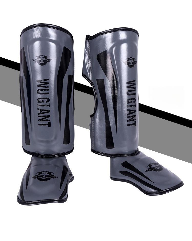 Thickened Sanda Shin Guards for Martial Arts Training Combat Sports, and Fitness - Toe and Shin Protection
