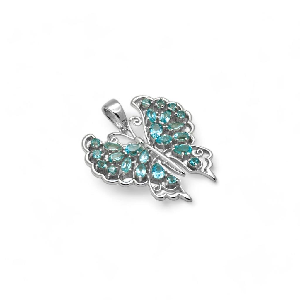 Natural Garnet Butterfly charm Pendant, 925 Silver Jewelry, Red Butterfly, Gift for  her