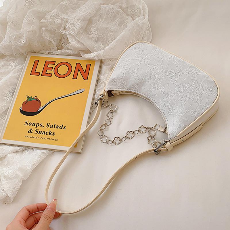 Trendy Street Style 2023 Summer Casual Commuter Underarm Bag With Zipper Closure