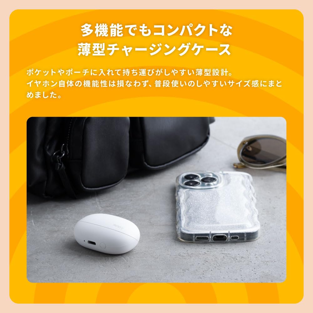 AVIOT True Wireless Bluetooth Up to Hours of Noise Wireless Waterproof and Dustproof Lightweight Ambient Sound Connection Support TE-U1 Earbuds, 5.3,