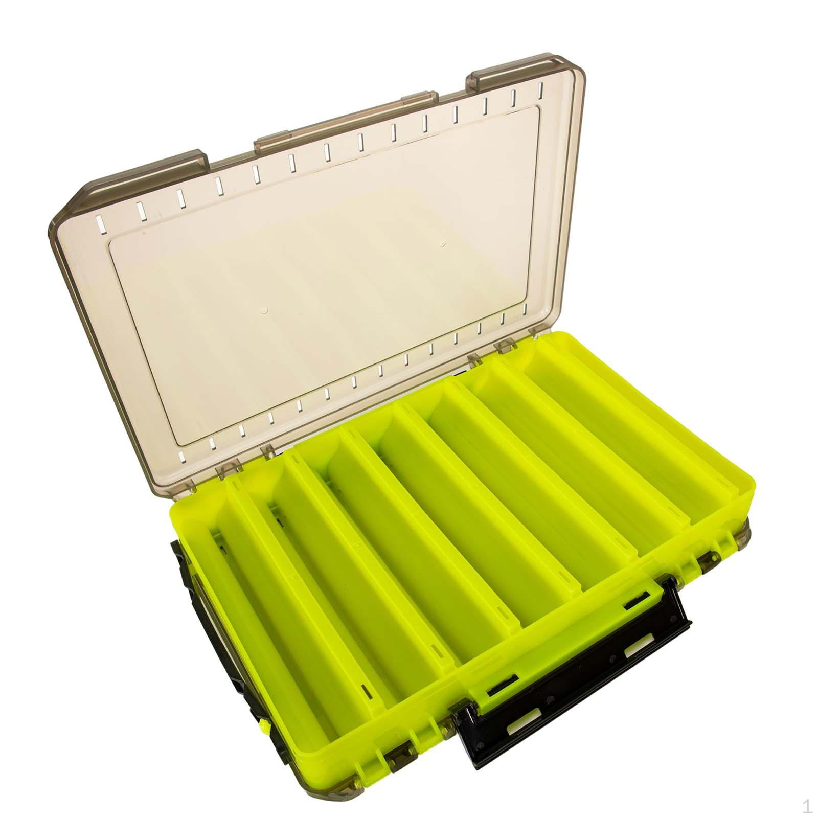 Tackle Box Double Sided Fishing Organizer Yellow 27x19x5cm