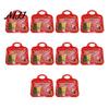 Christmas Supplies for Snacks Treat Bags with Handles, Self-Seal Candy Cookie Plastic Goodie Parties Holiday Party Favors, Clear Window Snack Pouches