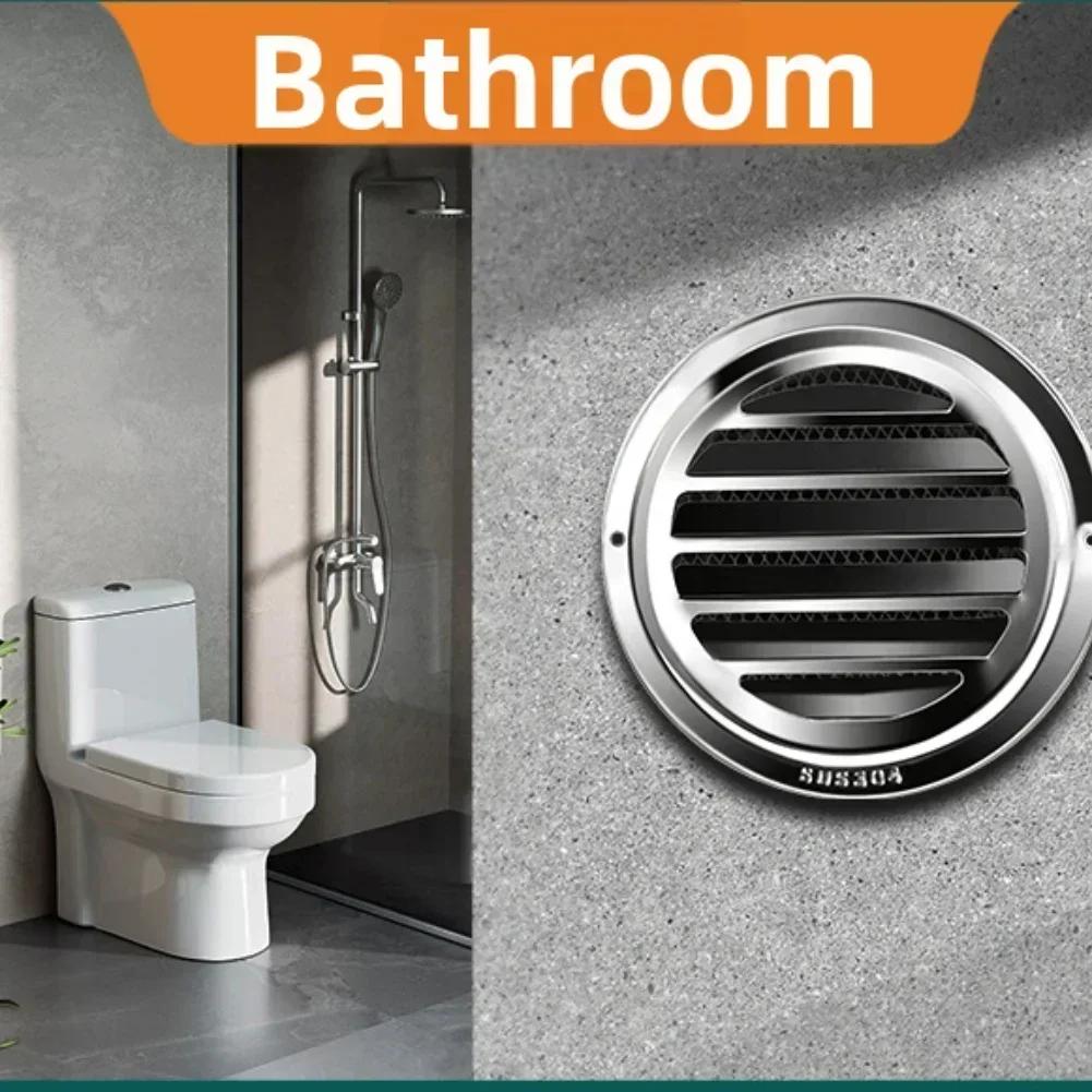 1pcs Exhaust Hood Cover Rainproof Stainless Steel Ventilation Grill Exhaust Hood Cover,Weatherproof Range Pipe Vents Accessories