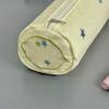 Summer Fruit Embroidery Pen Bag Soft Touch Stationery Organizer Portable Pencil Case  Student Gift
