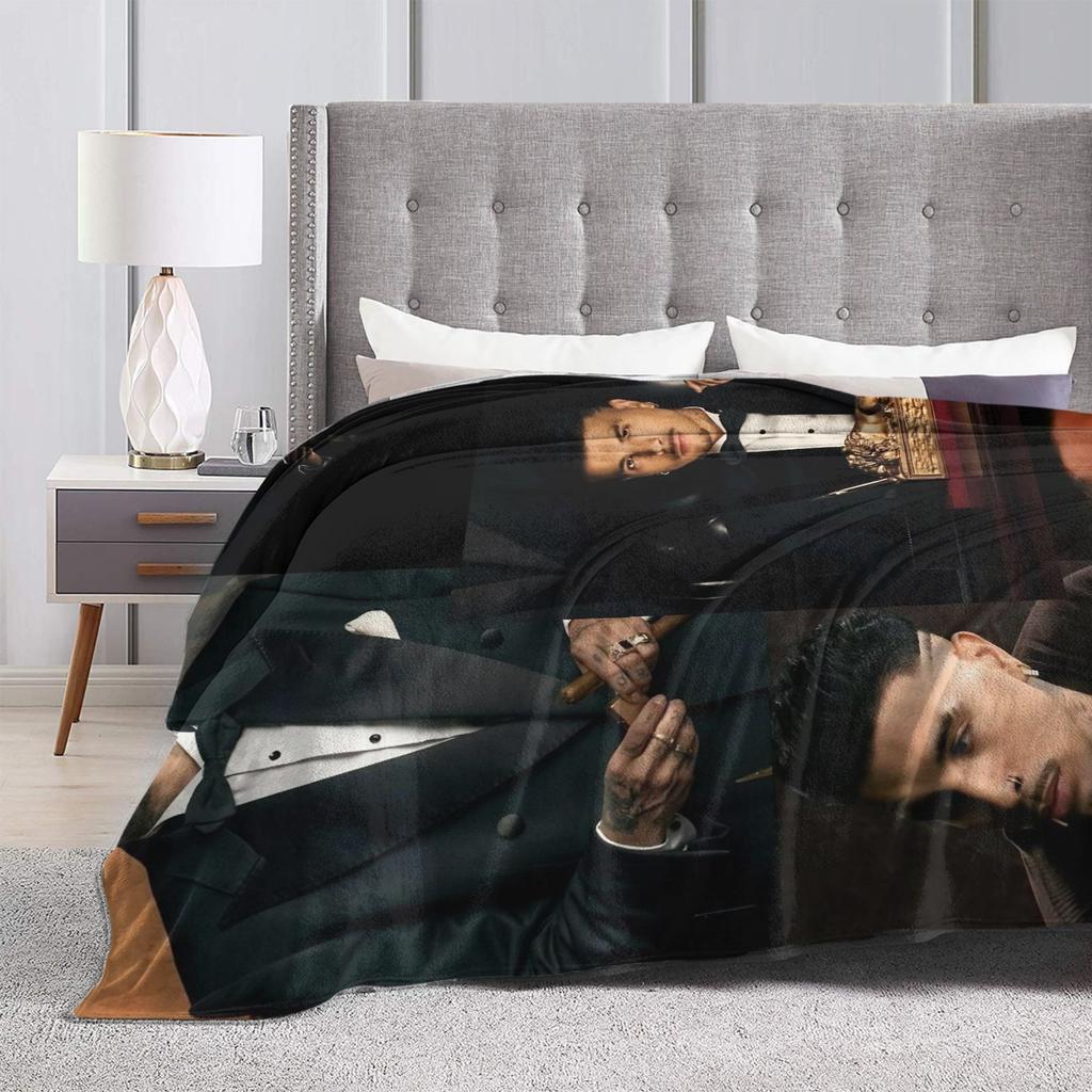 Rauw Alejandros Soft Warm Blanket Girls Boys Plush Throw Blanket Fashion Living Room Flannel Bedspread Sofa Bed Cover