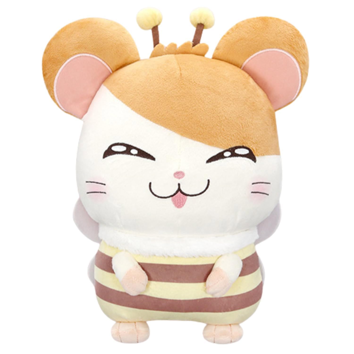 

Hamtaro Honeybee Big Plush Toy, 28cm (Smiling Face), 2 Types