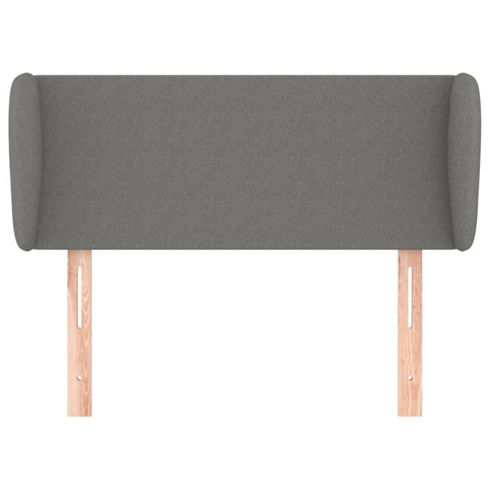 Tête de lit - Maison Exclusive - Avec oreilles - Gris foncé - Hauteur réglable 78/88 cm