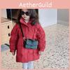 Trendy Mini Woolen Childrens Bag With Stylish Plaid Design For Boys And Girls