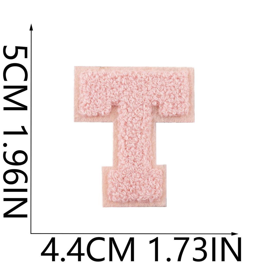Mehrfarbiger A-Z Buchstaben Stickerei Stoffaufkleber 5cm Farbe 26 Englische Buchstaben Stickerei Aufkleber Kleidung Dekoration Patch Aufkleber