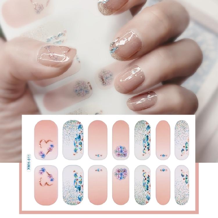 Flower Nail Art Stickers Full Wrap Nail Stickers Self-Adhesive Nail Art Decals