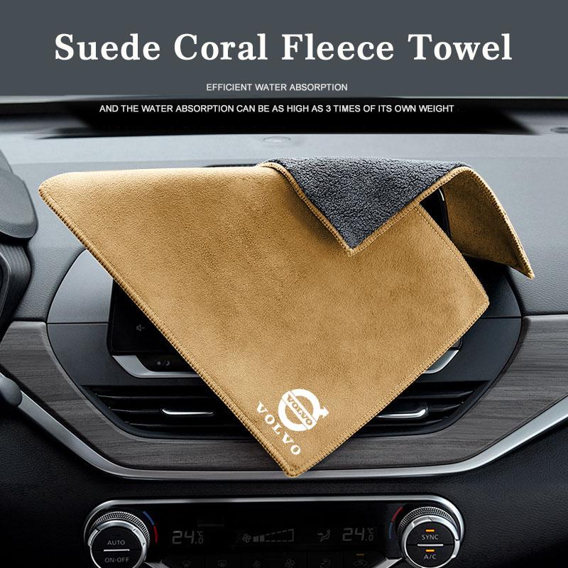1 Pieza Toalla de Limpieza para Coche de Microfibra Paños Universales para Lavado de Automóviles Para Volvo XC90 V90 V60 XC60 V40 EC40 EX40 S80 S60 S90 C40 XC40