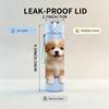 1PC Tiny Puppy Dog Cute Pet Animal Print 750ml Color Plastic Sports Water Bottle Leakproof Flip Straw Lid Suitable for Sports Office Home Use