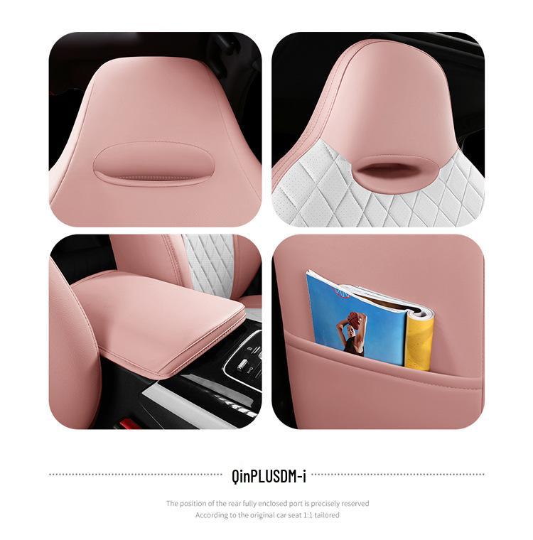 BYD Qin PLUS Sedan Leather Seat Cover: 5-Seat, All-Season, Full Coverage