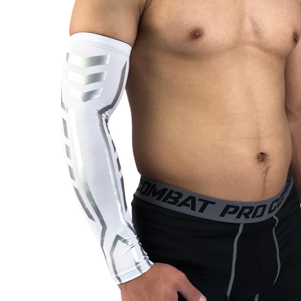 Sport Skin Arm Sleeve Breathable Cool UV Cover Sun Protective Stretch Basketball