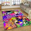 Splatoon3 PC Gamer Cartoon Game Rug Carpet for Living Room Bedroom Home Decor,Floor Mat Non-slip Decoration for Sofa Doormat KID