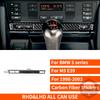 For BMW 5 Series M5 E39 1998-2003 Real Carbon Fiber Sticker Radio AC CD Shift Door Lift Panel Car Accessories Ide Decorative