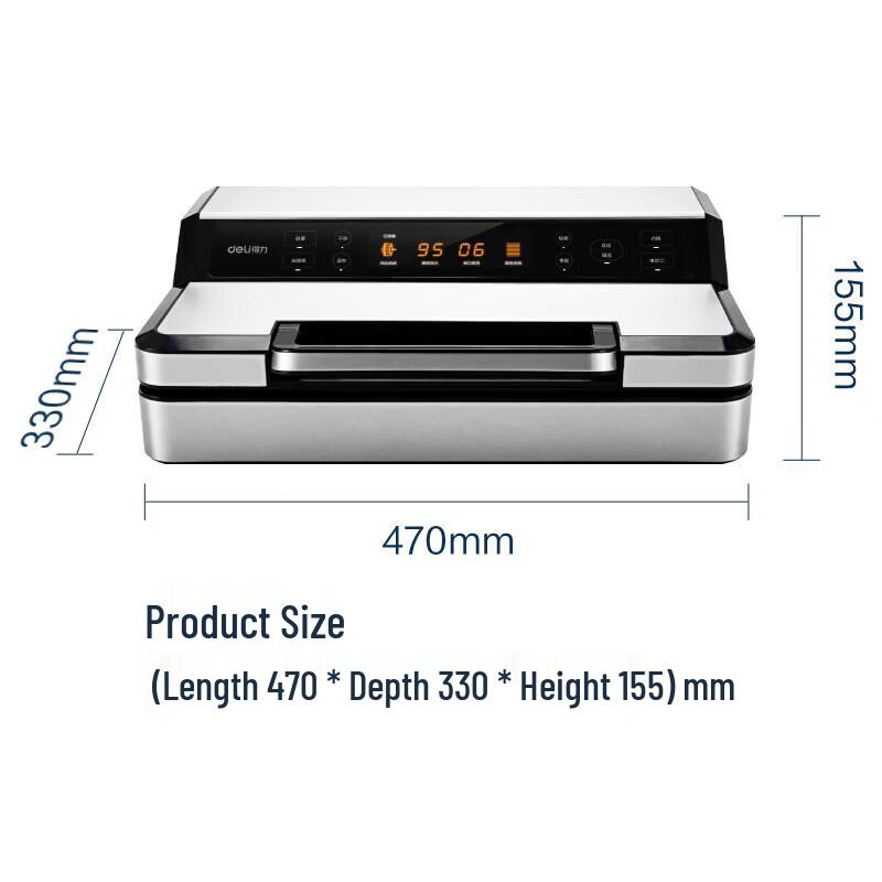 Deli Automatic Food Vacuum Sealer CN plug (adapter included)