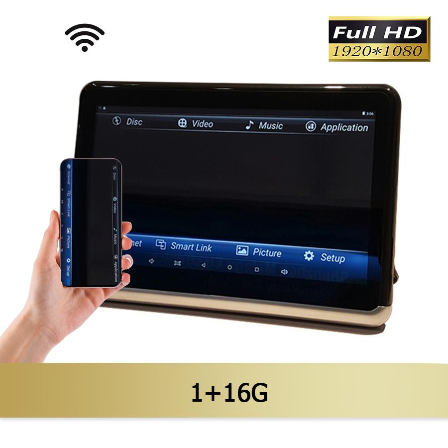 

WIFI Универсальный FHD 1080P 10.1 сенсорный экран Автомобильный мультимедиа 2+32G Внешний Android6.0 Монитор подголовника Авто Стерео Зеркало Ссылка