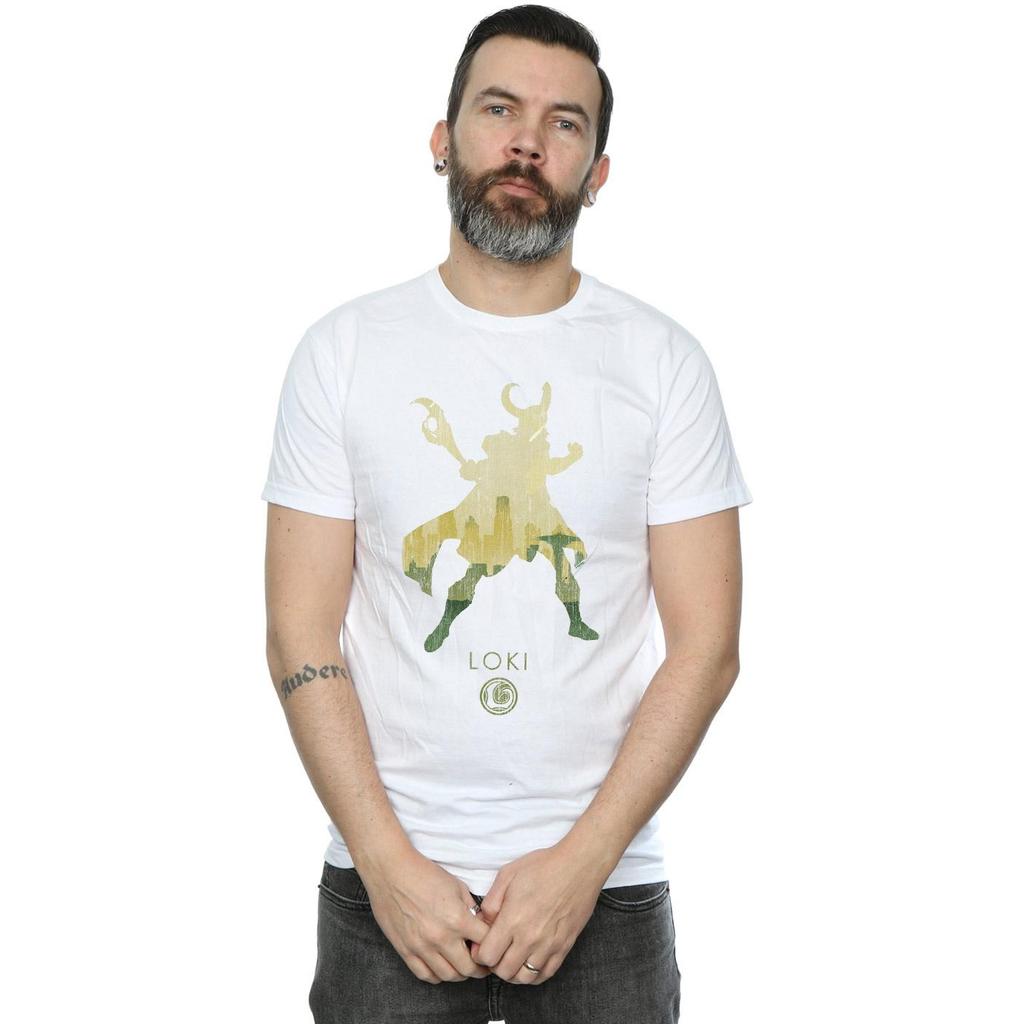 Marvel Mens Loki Silhouette T-Shirt