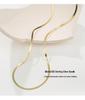 S925 Sterling Silver Elegant Snake Bone Chain Necklace - Women's Minimalist Clavicle Jewelry