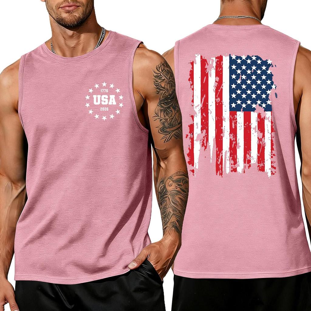 Herren Hemden 4. Juli USA Muskel Tanktops Patriotische Tanktops
