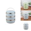 Stainless Steel Food Storage Box With Modular Layers For Daily Meal Organization