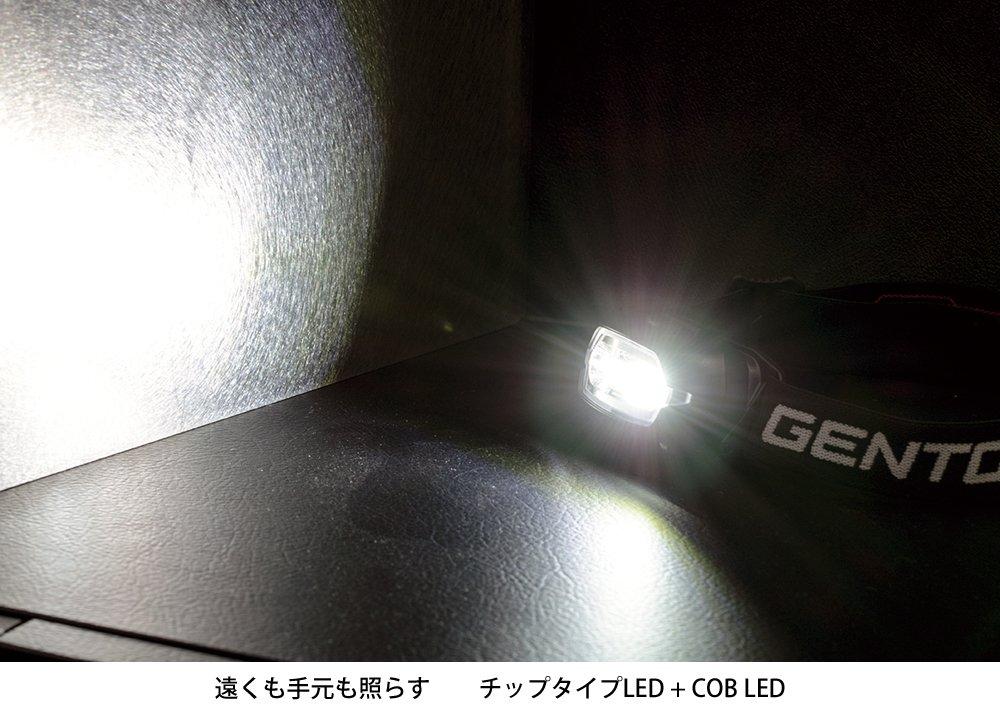 GENTOS LED Headlamp Lumens 3 Hours of Operational Run Time COB Emitting Requires 2 AAA ANSI Standard [150 / / (Light Surface) LED] Batteries, NR-003S,