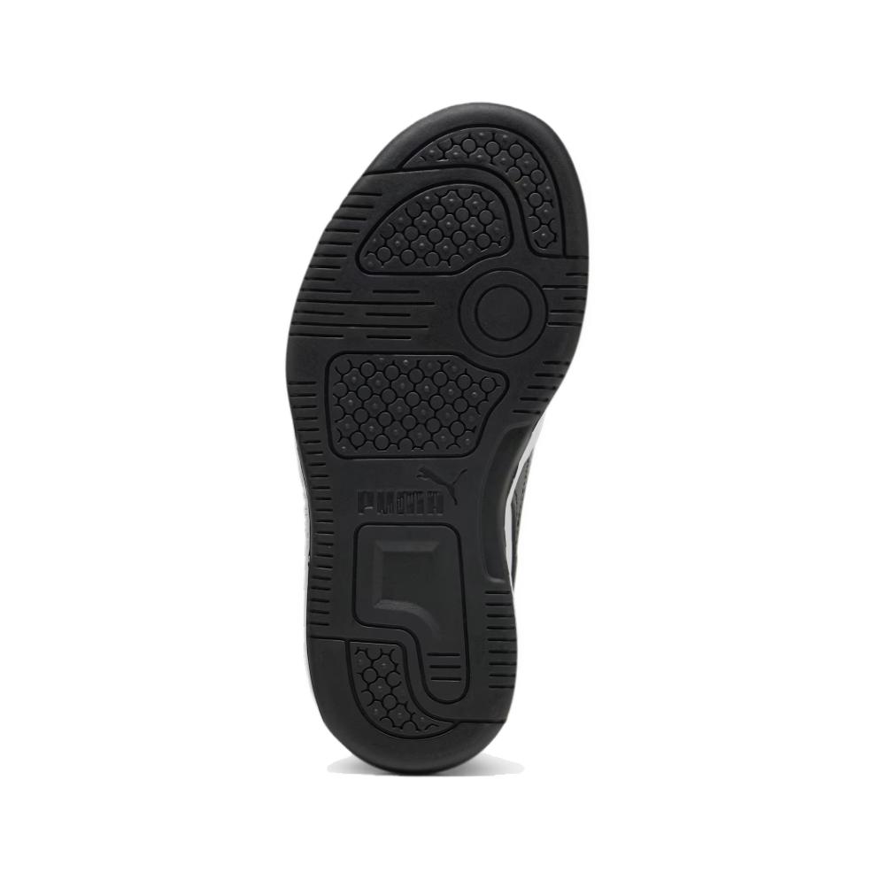Puma Rebound V6 Lo Comfortable Versatile Durable Support Low-Top Kids Skate Shoes Kids Skate Shoes White Black 397419-02