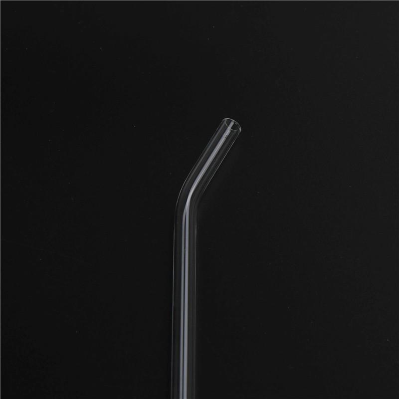 3Pcs Reusable Clear Glass Water Drinking Straws With Brush Bar Accessories