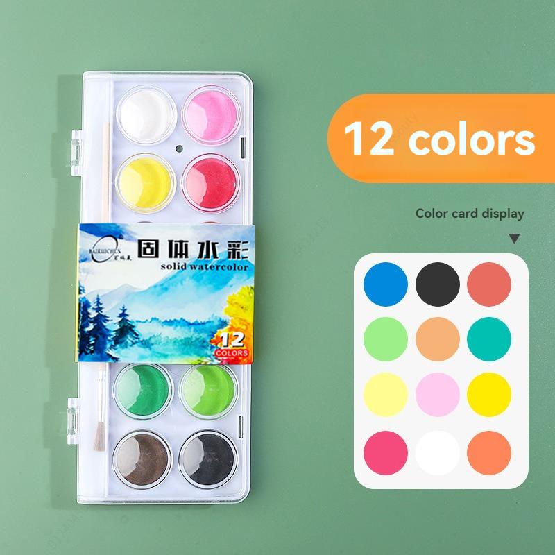 Watercolor Paint Set, Vivid Colors in Portable Box, Perfect Travel Watercolor Set for Artists, Amateur Hobbyists and Painting