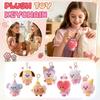 Plush Character Keychain Soft Stuffed Doll Accessory with Metal Clip for Bags Backpacks and Keys Suitable for Everyday Use and Gift Giving
