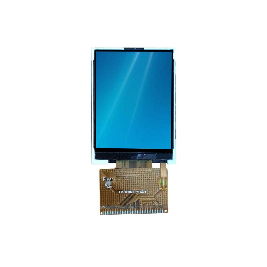 2.8" TFT LCD Display, 37PIN, 16-bit MCU Interface, High Brightness, HD Serial Port