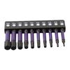 10 Pcs/set Hex Head Screwdriver Bit Set 1/4 Shank Screwdriver Bit H1.5-H6 Hexagonal Pneumatic Screw Head