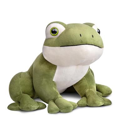 Lilizzhoumax Realistisches Frosch Plüschtier Weiches und Langlebiges Stofffrosch Spielzeug für Frosch Kinder Garten Zuhause 16cm - Grün, Mädchen, Geschenk, Weihnachten, Jahrestag,