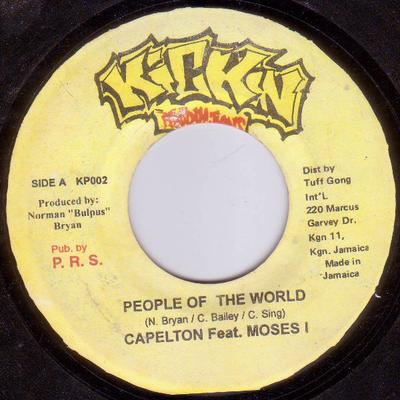 7palcová deska CAPLETON FEAT MOSES I - People Of The World KP002 Kickin Producti Jamajské Reggae, Ska & Dub Použitá