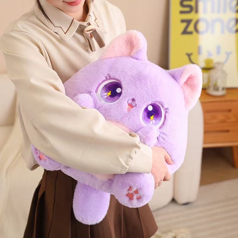 25/35cm Cat Doll Simulation Plush Toy Handmade Doll Cartoon Anime Cute Pillow Cushion Home Decoration Children's Birthday Gift T